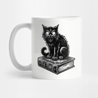 horror evil cat Mug